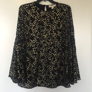 Michael Kors Bell Sleeve Star Blouse